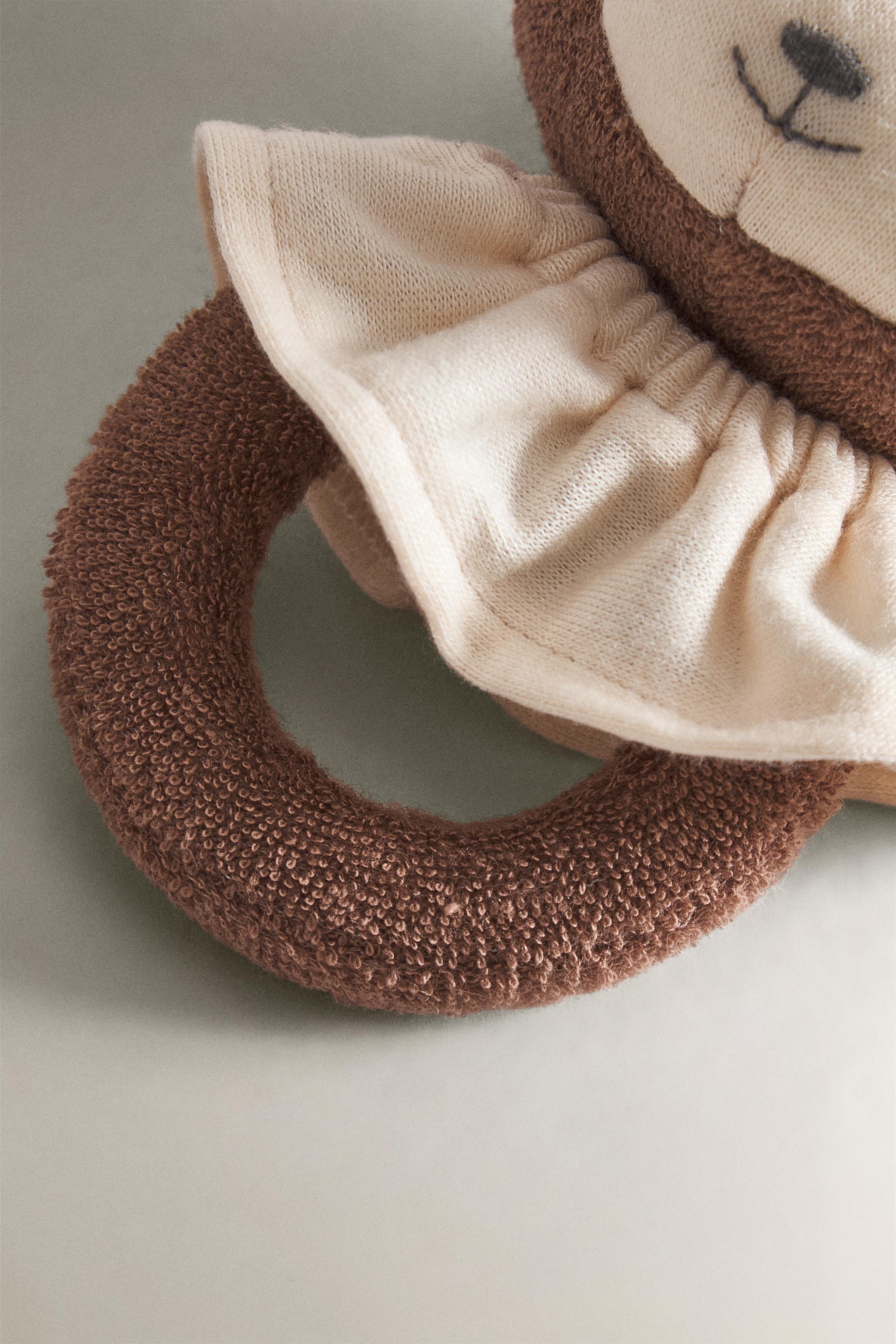 MONKEY BABY PLUSH TOY RATTLE